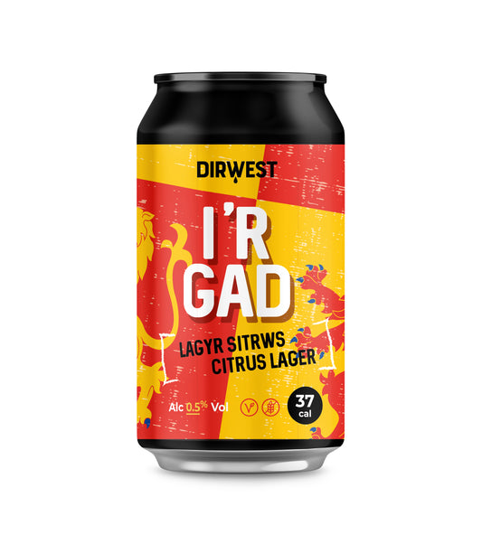 "I'r Gad" Citrus Lager  12 Can (posting 1st December)